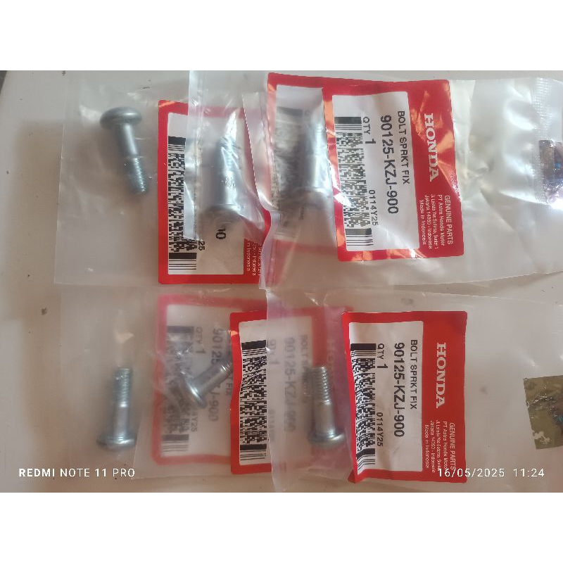 baut gear belakang crf 150 original 6pcs