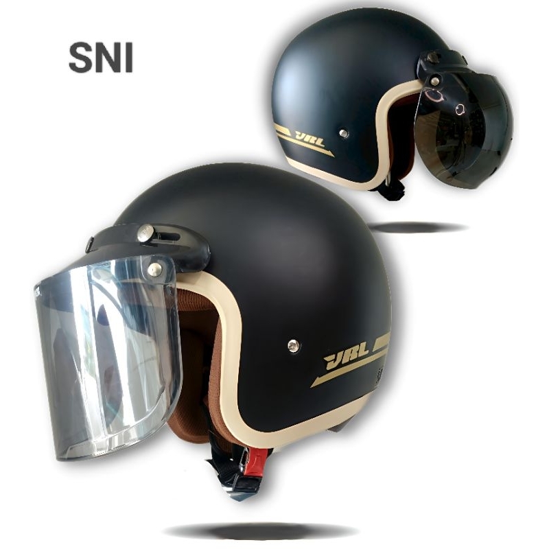 RIZKIOTONOTIF HELM BOGO DEWASA VRL LIST KREM