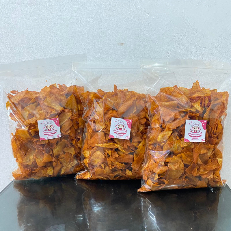 

Keripik Pedas Asin gurih 500gr