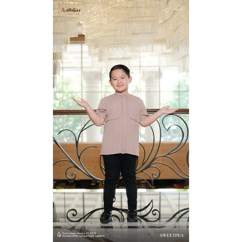 READY STOCK SENADA BY ALHIJAZ Koko kids pendek sweetpea - size XXL