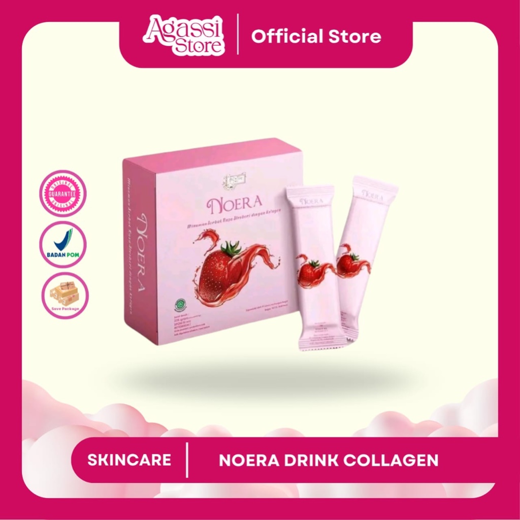 Agassi Noera Collagen Drink Minuman Collagen Strawberry