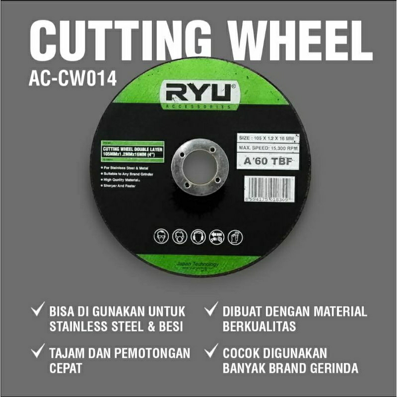 RYU Mata Potong Besi 14inch AC-CW014