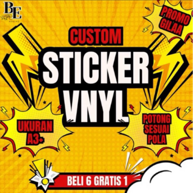 

CETAK STICKER CUSTOM VNYL
