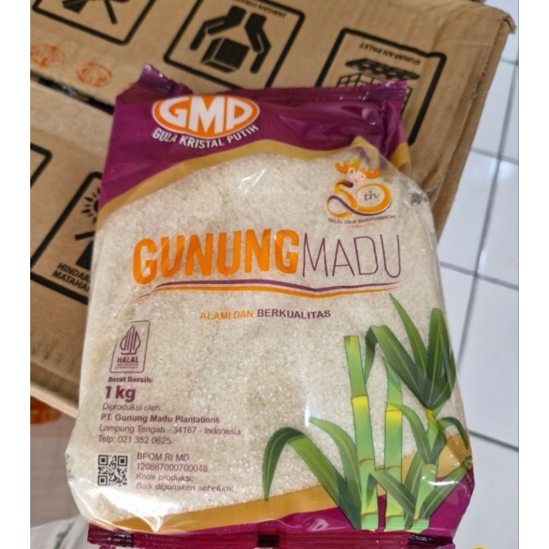 

Gula Pasir Kemasan 1kg GMP Gunung Madu 1 kg Murah Satuan
