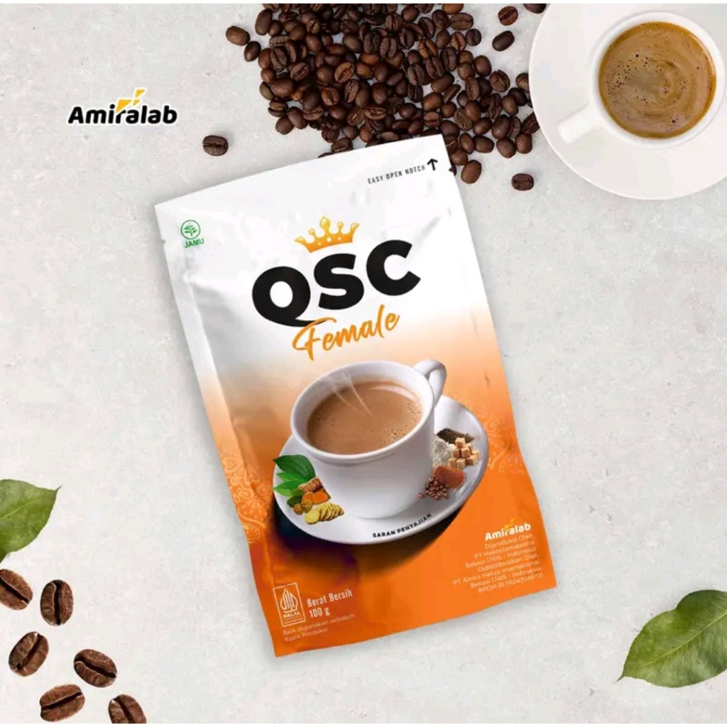 

AMIRALAB [QSC FEMALE] - QUEEN SECRET COFFE FEMALE Obat Pelancar haid Menstruasi Siklus Wanita 100gr