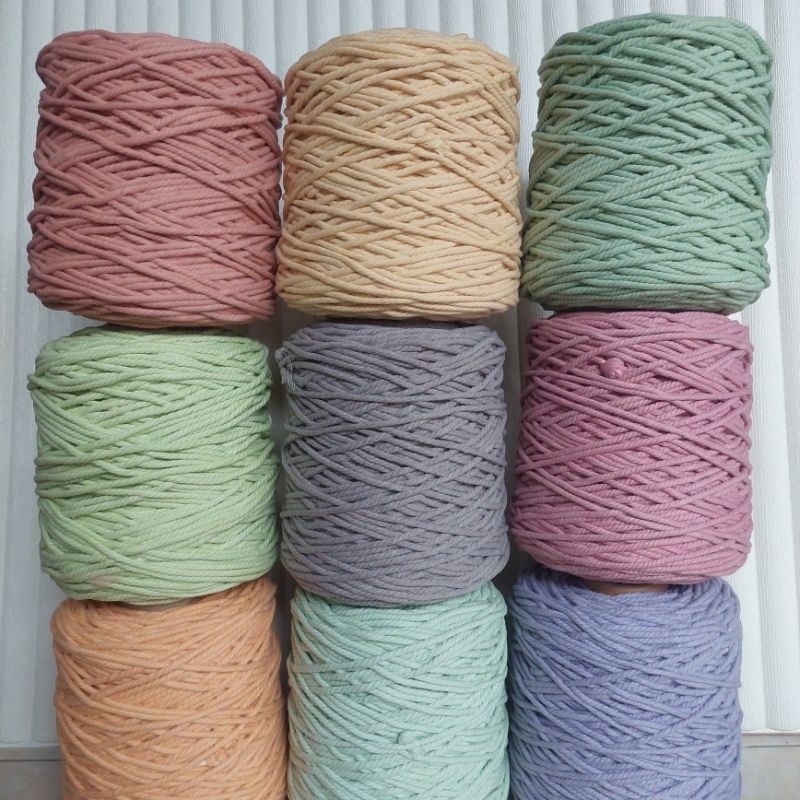 Tali Katun Macrame 4MM 3PLY Warna 1 KG Part 3