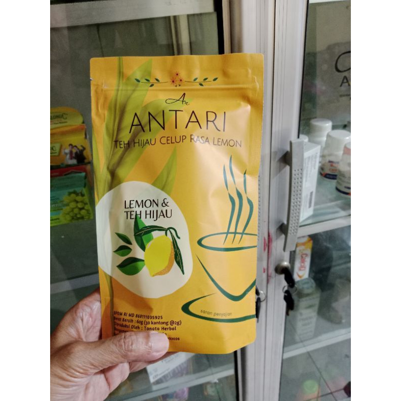 

Antari slimming tea 30s |Teh pelangsing antari | teh hijau celup rasa lemon