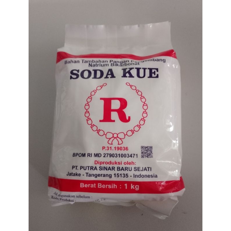 

soda kue R (pengembang dan pelembut kue)berat 1kg.@plastikdanbahankue