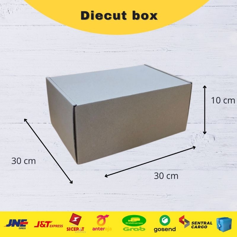 

Kardus 30x30x10 cm diecut box dus packing earlock system kardus kemasan