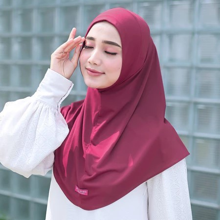 MB || Jilbab Label Premium Non Pet Ukuran M