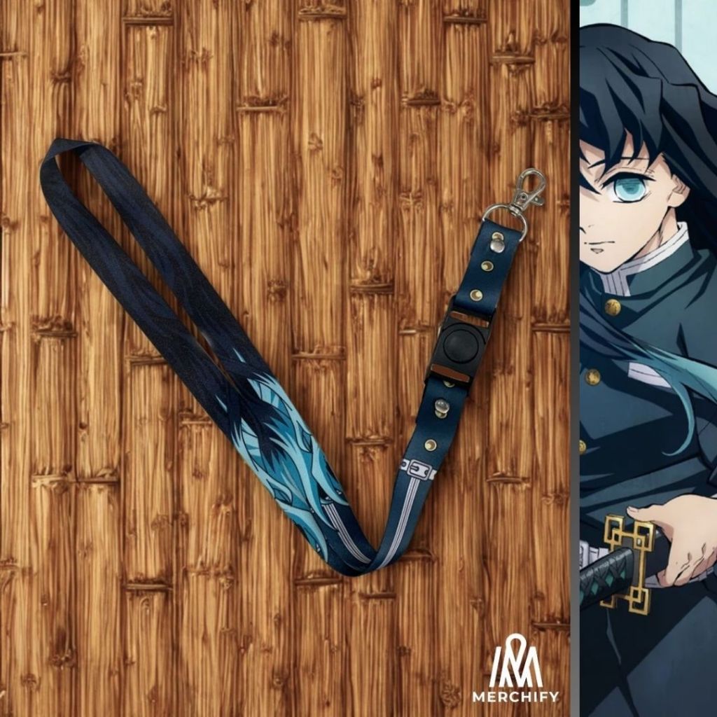 

Lanyard MUICHIRO TOKITO Demon Slayer Anime Merchandise Tali ID Card (unofficial)