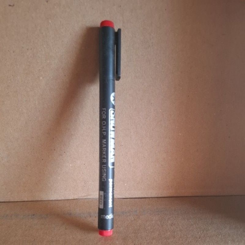 

pen OHP snowman / overhead-projection marker Medium(M) MERAH