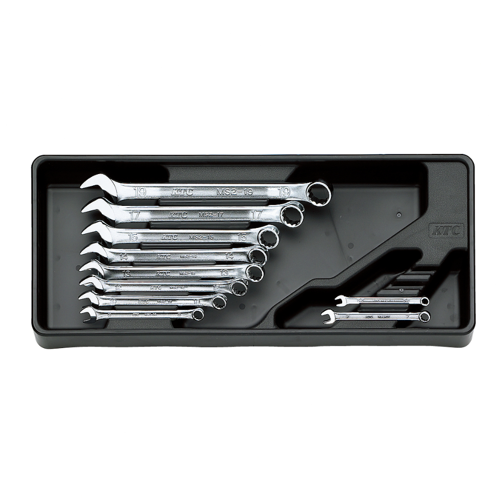 KTC Combination Wrench Set 10pcs Metric MS2-055 - 19mm Kunci Ring Pas Set Mili 5.5 - 19mm