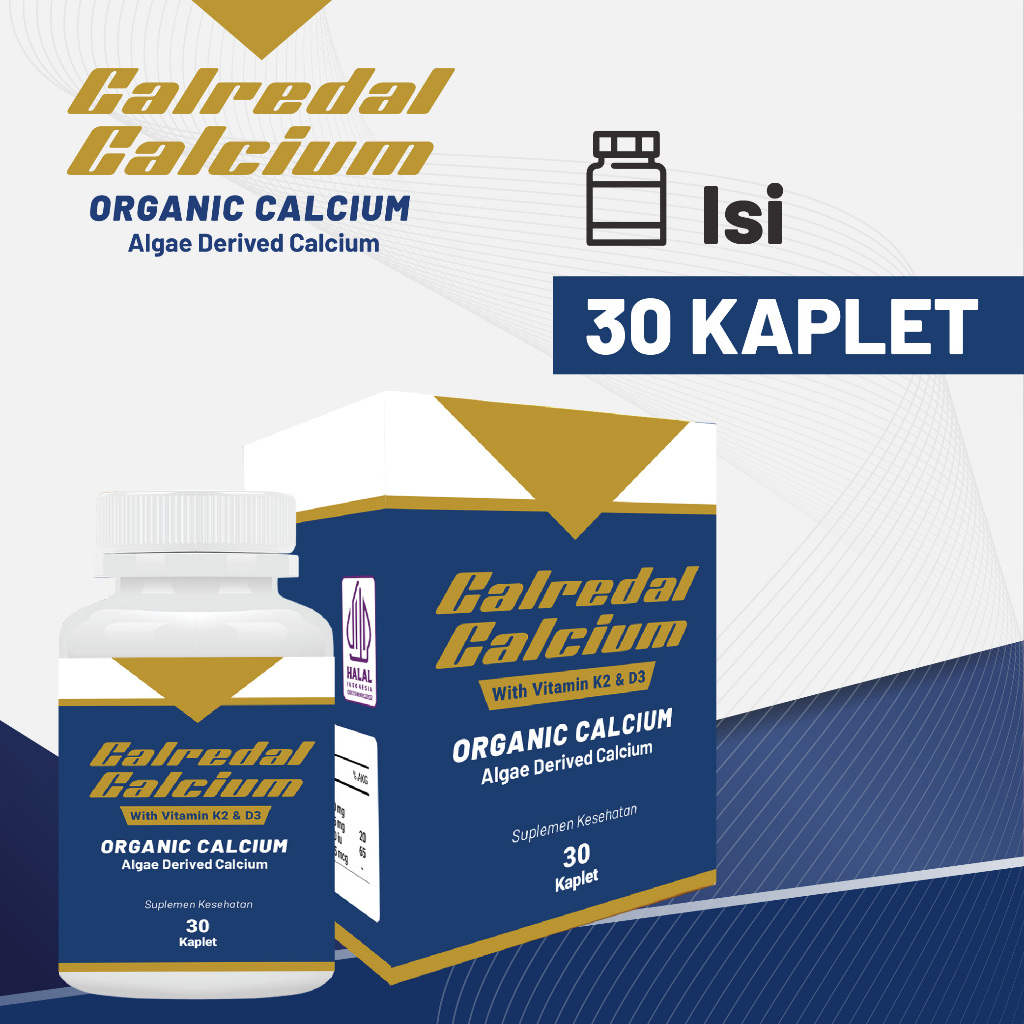 Indopharmacy Calcium Calredal 30 Tablet  Suplemen Herbal | Membantu Menjaga Kesehatan Tulang