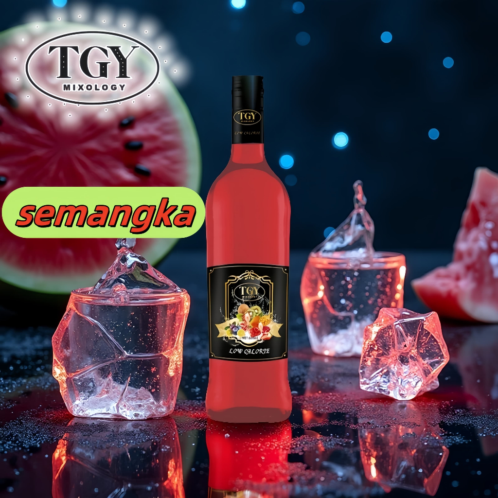 

TGY MIXOLOGY Sirup Cair Konsentrat Minuman Semangka - HALAL - 750 mL - Watermelon Syrup