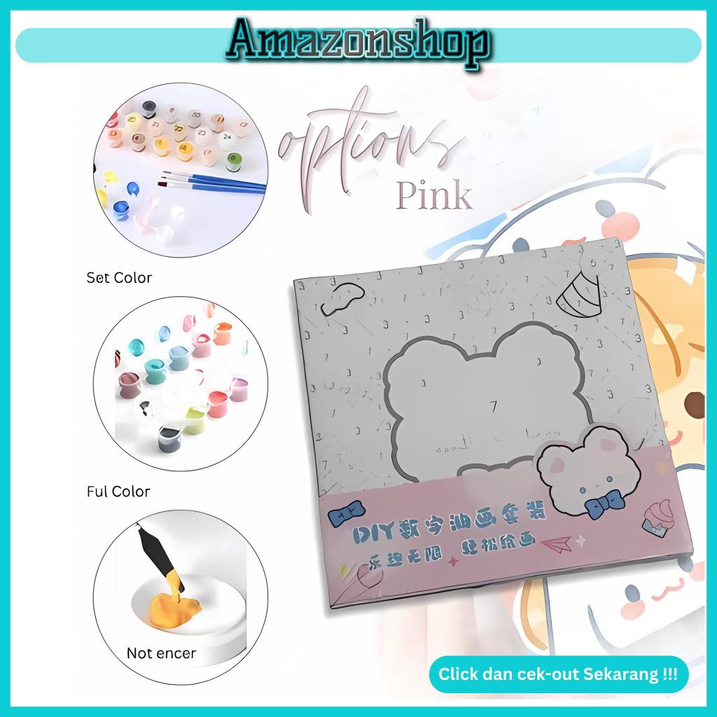 

(LC) Paint By Number Aestetic Alat Lukis Anak Painting Set