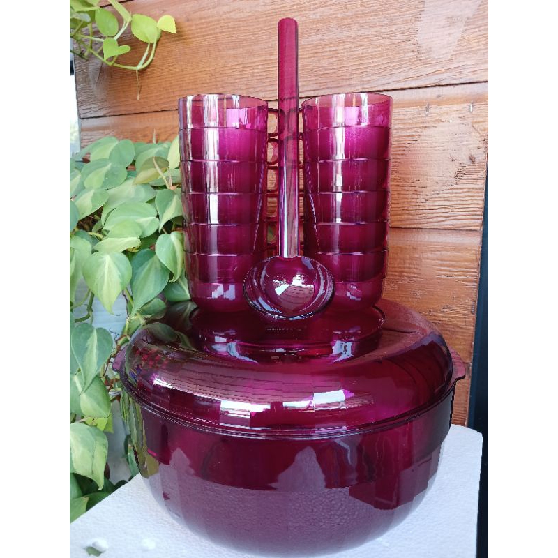 Watercolor bowl set tupperware / wtc set tupperware