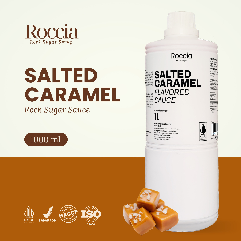 

Roccia Rock Sugar Salted Caramel Sauce - Saus Gula Batu Rasa Salted Caramel