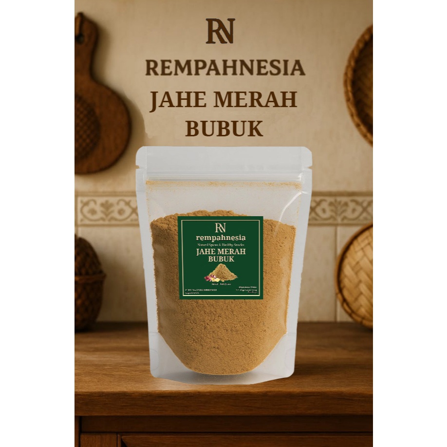 

BUBUK JAHE MERAH / JAHE MERAH BUBUK MURNI PREMIUM ASLI 100% / BUBUK JAHE MERAH LOKAL / GINGER POWDER TANPA CAMPURAN