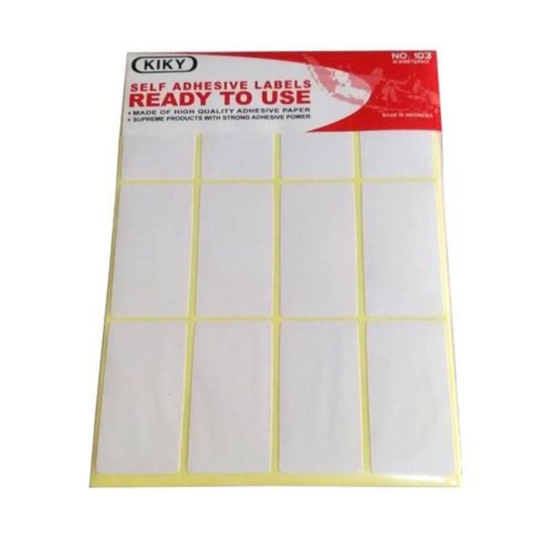 

Label Harga Stiker Nama KIKY no.103