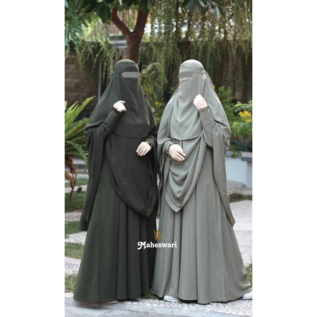 Maheswari Set Khimar bahan fortaleza Duta Busana