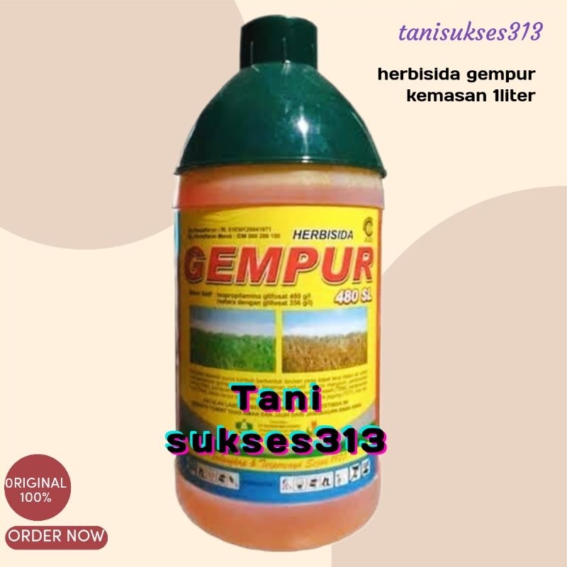 Herbisida Gempur 1liter Racun rumput sampai akar gempur 1liter