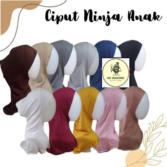 Ciput Ninja Anak Ciput Hijab Anak Polos Ciput Rayon