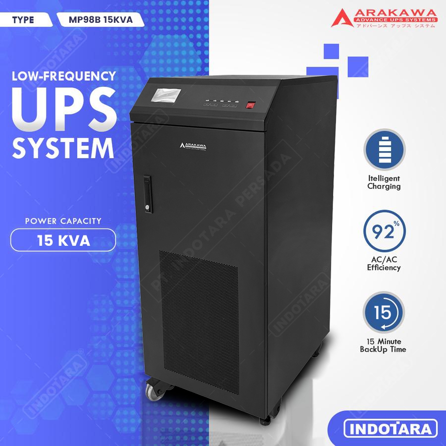 UPS Online 15 KVA / Arakawa Online UPS 3 Phase MP98B - 15 Minute Backup