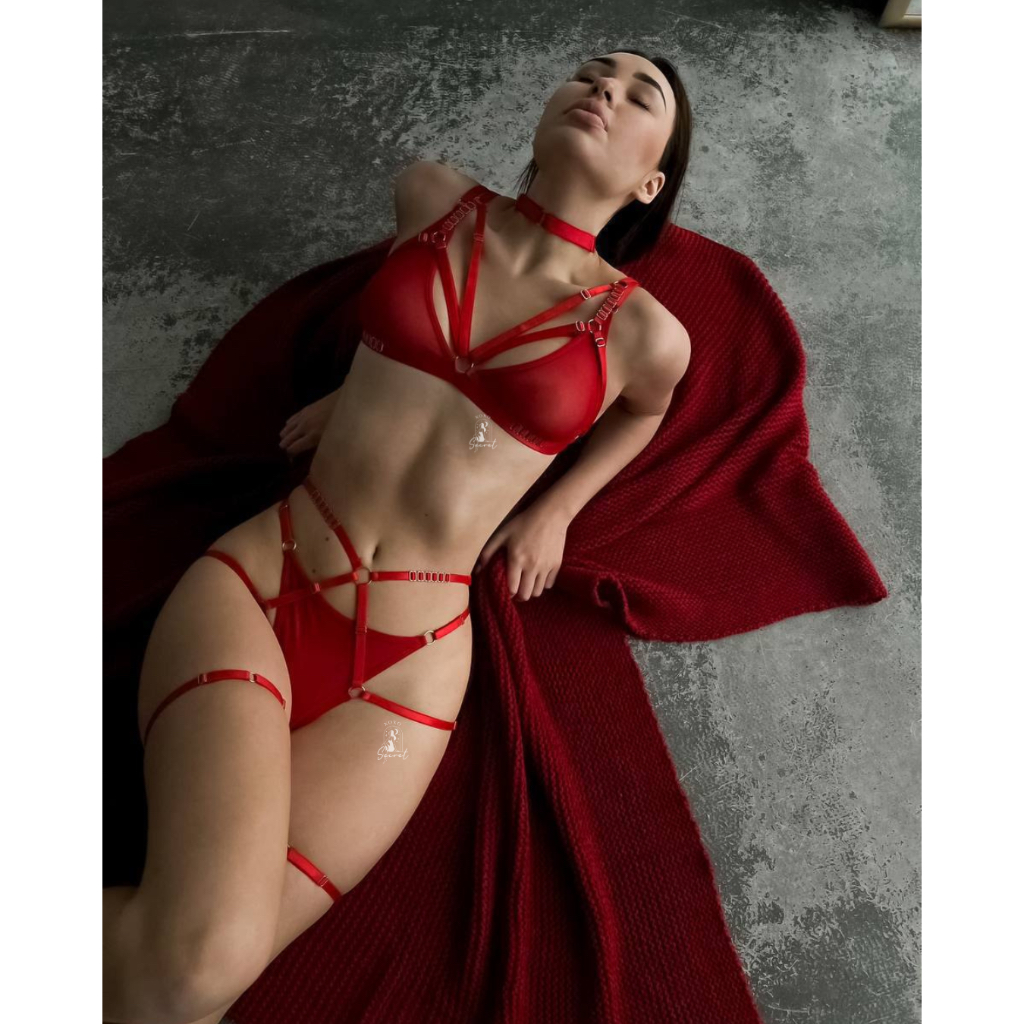 Cleo Set Lingerie Garter Sexy