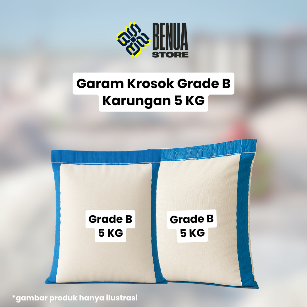 

SALE GARAM KROSOK LOKAL 5KG GARAM IKAN HIAS KASAR NON YODIUM KUALITAS GRADE B [100% ORIGINAL]