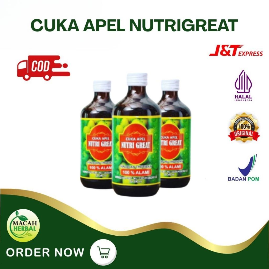 

CUKA APEL NUTRIGREAT/NUTRI GREAT/CUKA APEL ORIGINAL