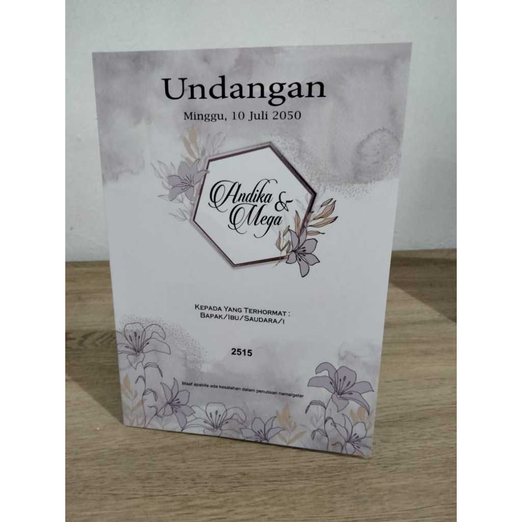 2515 ERBA BLANGKO UNDANGAN KOSONGAN, UNDANGAN PERNIKAHAN MURAH