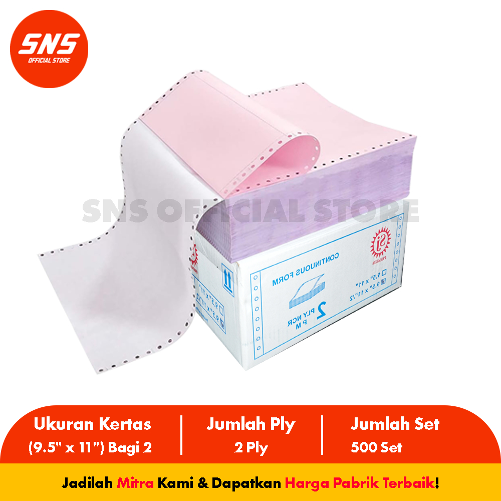 

1 Dus Continuous Form/Paper 9.5 Inch x 11 Inch (2 Ply / 2) SNS Official Store