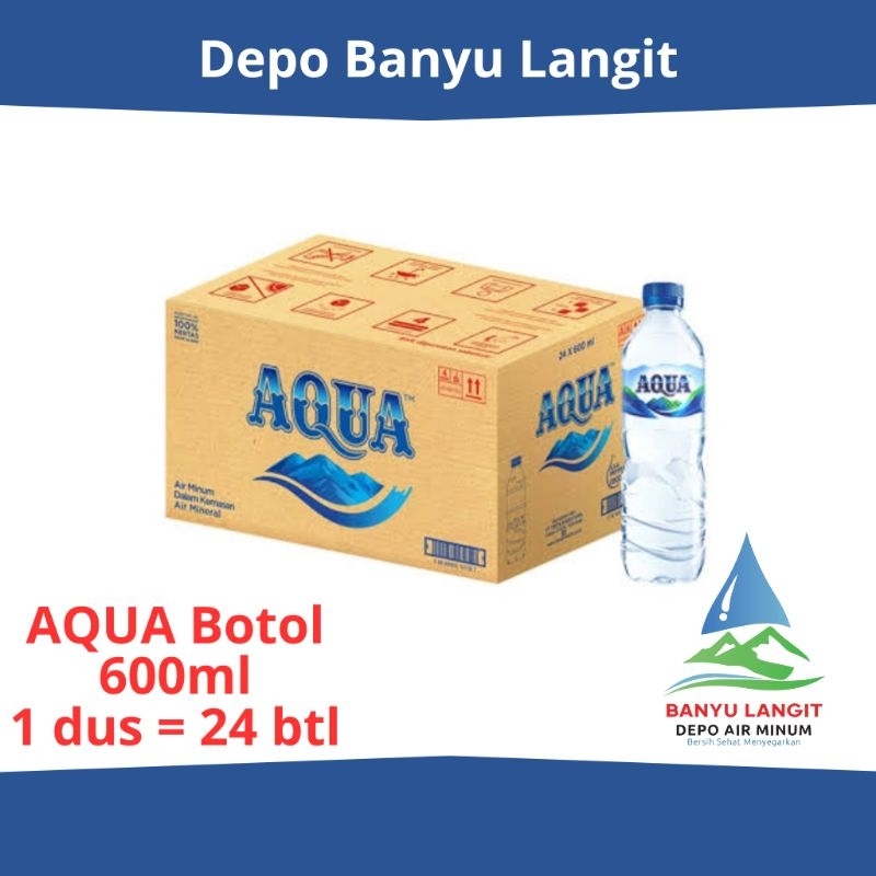 

AQUA Botol 600ml (1 dus = 24 botol)
