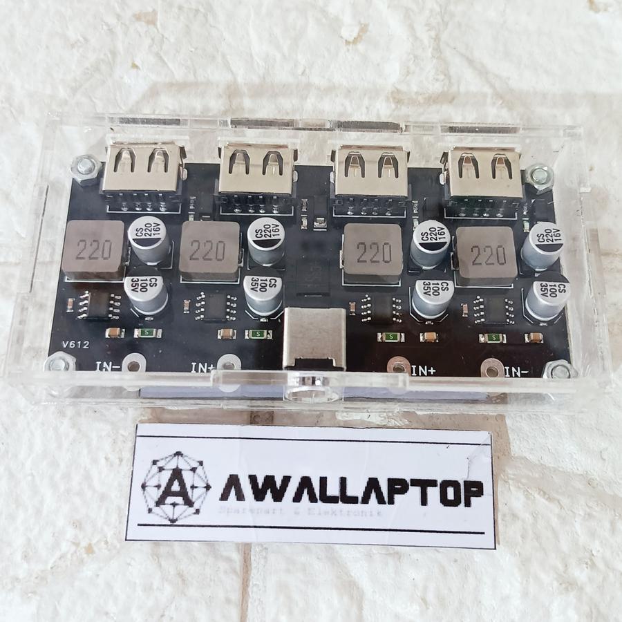 4 Channel Usb QC3.0 Qc2.0 Dc-Dc Buck Converter Charging Step Down Module