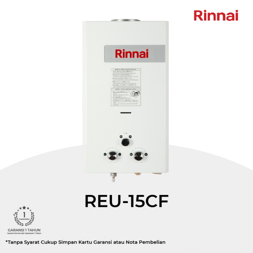 Water Heater Gas Rinnai REU-15CF / Pemanas Air Rinnai REU 15 CF / Water Heater Rinnai 15 liter Rinna