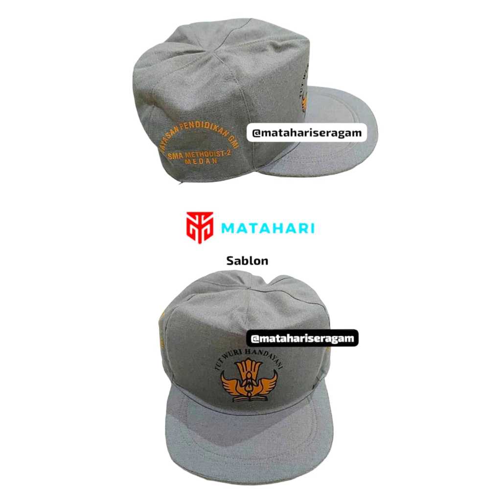 Matahari Seragam / Topi SMP Methodist 2 Medan / Topi SMA Methodist 2 Medan