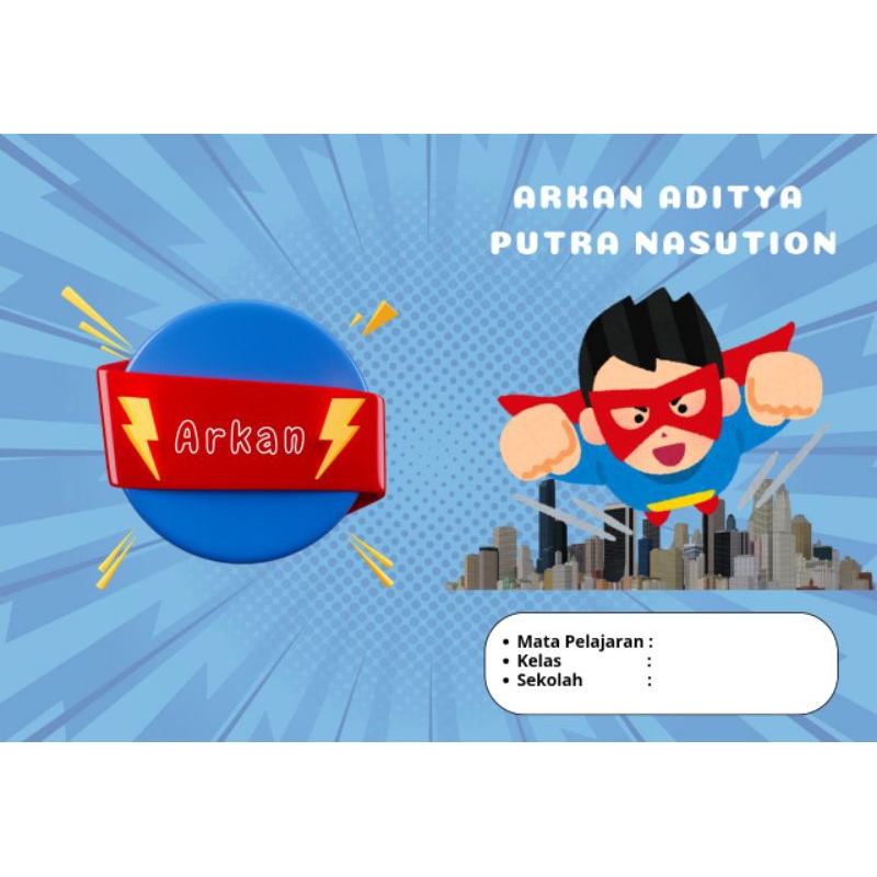 

Buku tulis sekolah custome || Superman