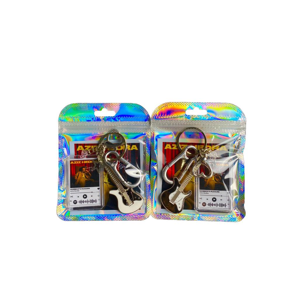 [Aksesoris Keychain] Somebody's Pleasure Musik Barcode Spotify Stainless