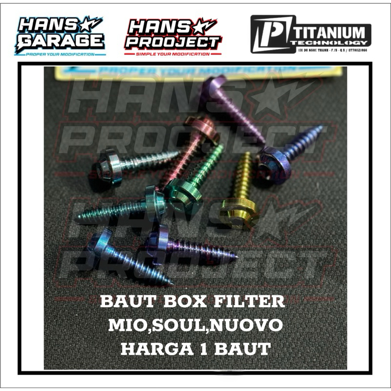 BAUT TITANIUM BOX FILTER MIO SOUL NUOVO MIO M3 MIO J