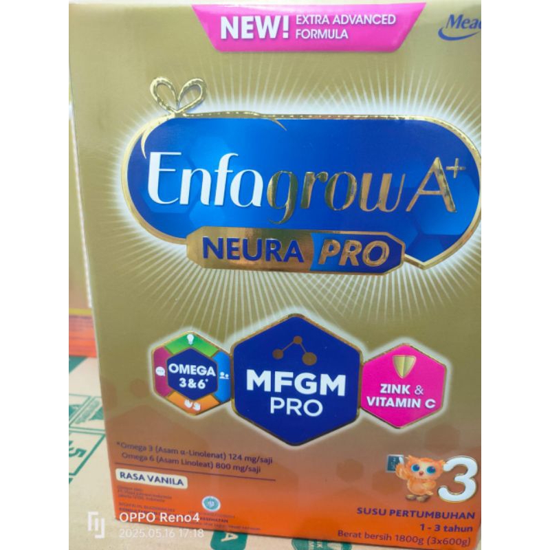 

enfagrow A+3 vanila 1800 gr