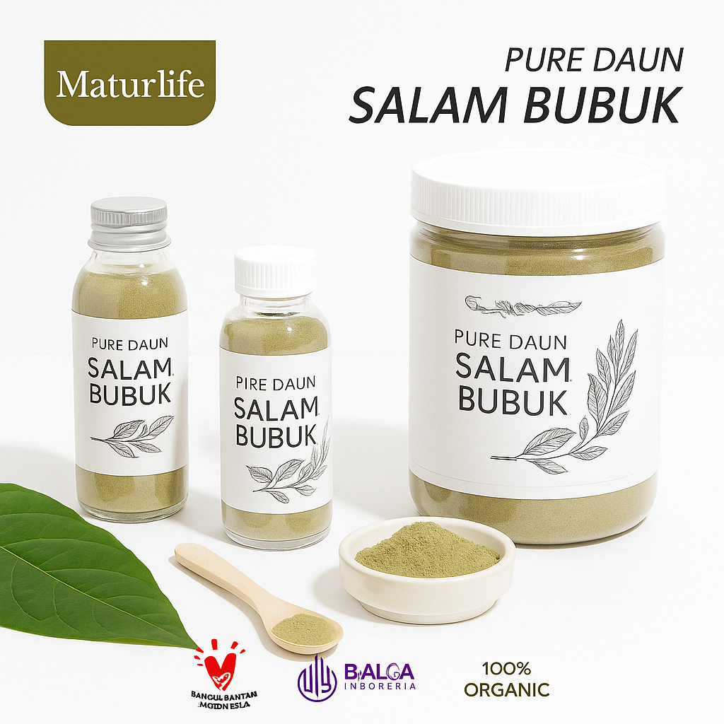 

DAUN SALAM BUBUK MURNI TANPA CAMPURAN 100% PREMIUM ORIGINAL / DAUN SALAM GILING PURE BAY LEAVES