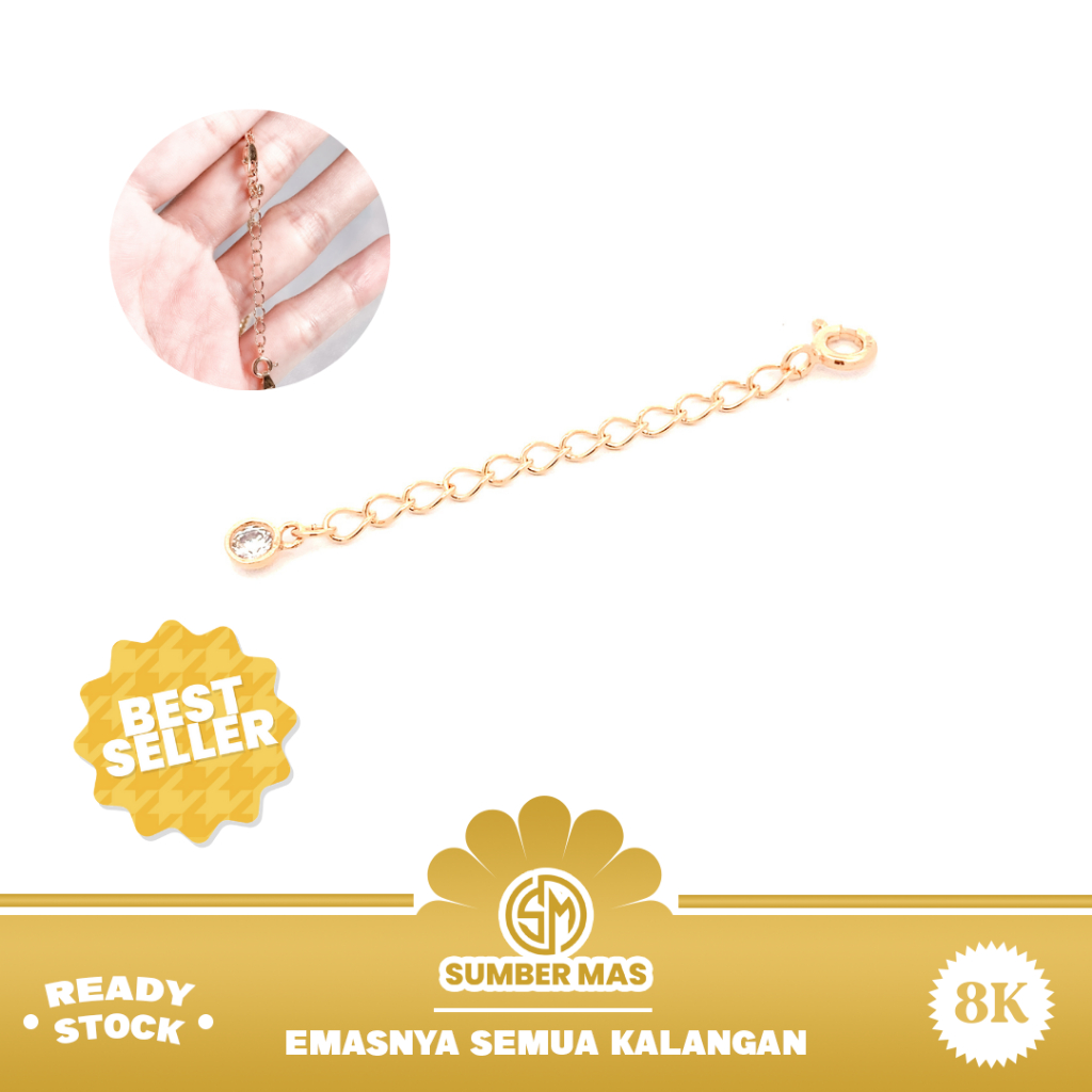 EXTANTION EMAS KALUNG DAN GELANG FASHION 8K - SUMBER MAS