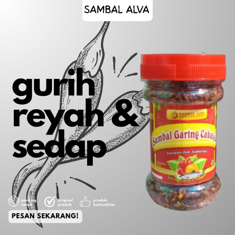 

Sambal Kering Cakalan dan Teri, Sedap Gurih Pedas - 100gr