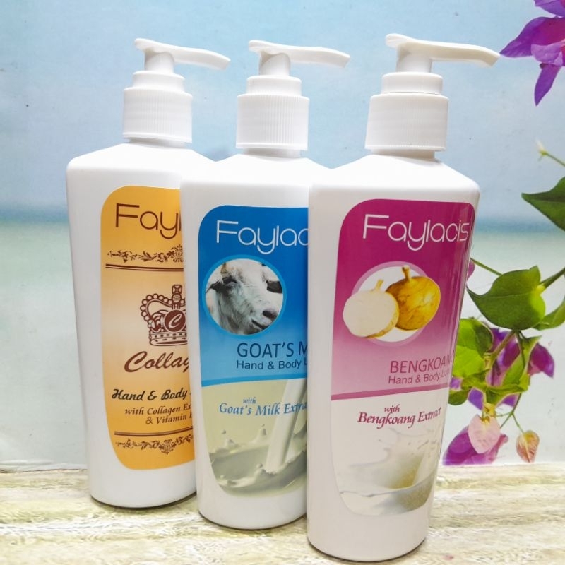 Faylacis hand & body lotion goat's milk/collagen/bengkoang 250ml bpom