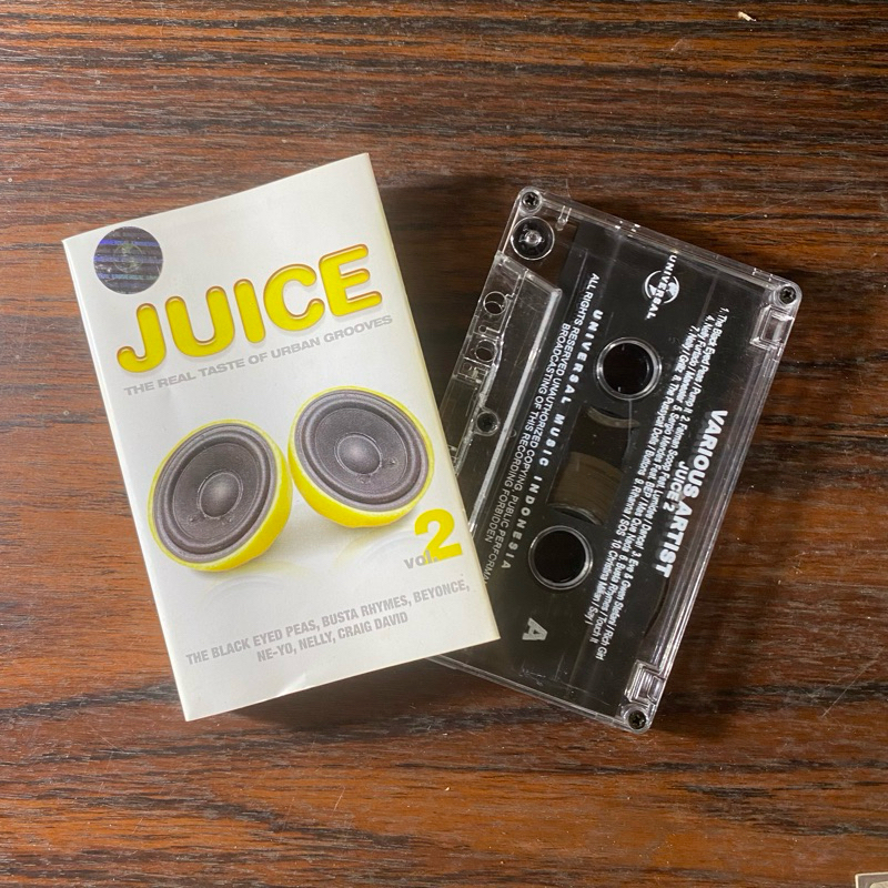 KASET PITA VARIOUS ARTIST JUICE 2 - THE REAL TASTE OF URBAN GROOVES (The black eye peas, Ne yo, Beyo