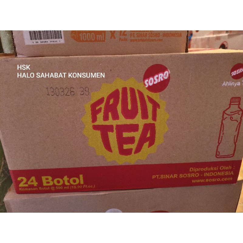 

FRUITEA BOTOL RASA APEL ISI 500 ML ( 1 KOTAK ISI 24 BOTOL)