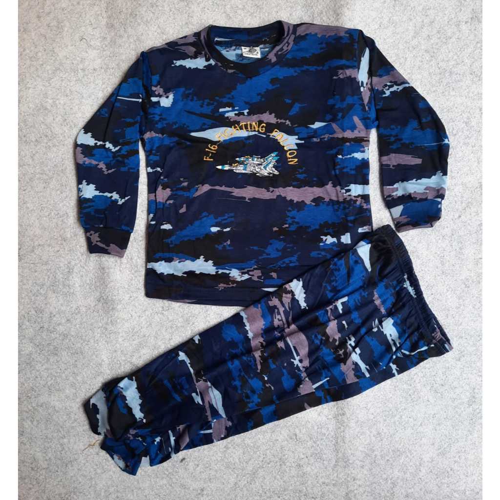 Setelan Baju Anak Loreng TNI AU Lengan Panjang - Pakaian yang Nyaman dan Stylish untuk Anak
