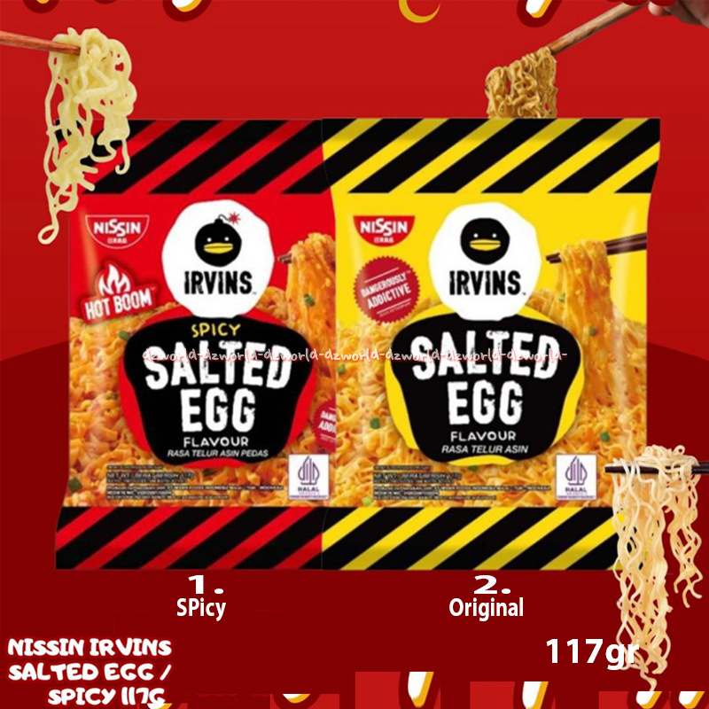 

Irvins 117gr Spicy Salted Egg Flavour Rasa Telur Asin Nissin Dan Original Instan Mie Goreng Noodle Instant Rasa Telur Asin Pedas