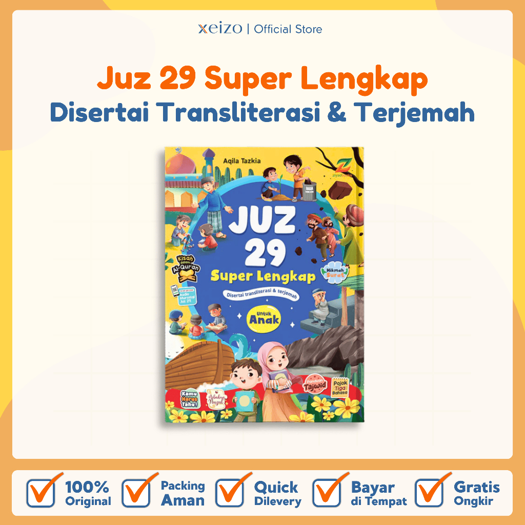 Juz 29 Superlengkap Hardcover – Buku Hafalan & Latihan Tulis Ayat Al-Qur’an untuk Anak